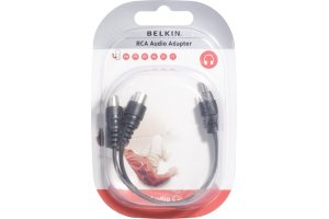 Belkin RCA extension cable MALE/2XFEMALE 0.1M